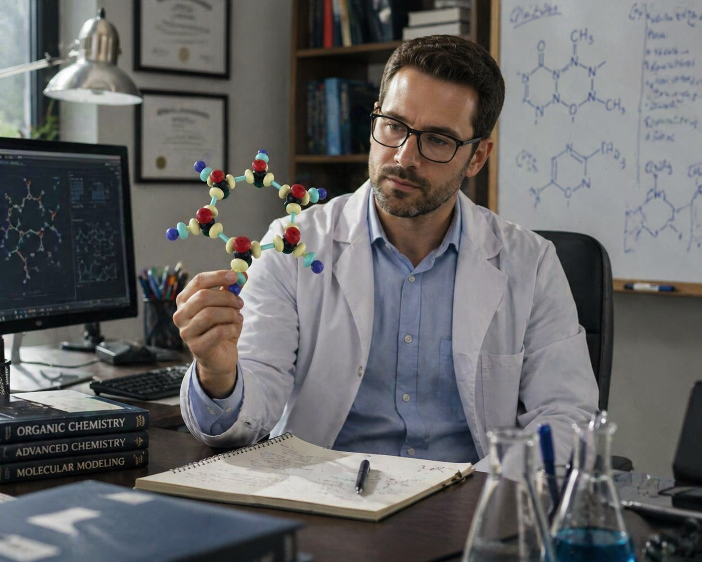 Chemist in office